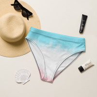 "This Peach Ain't Gonna Eat Itself" High-Waisted Bikini Bottom - Thumbnail 6