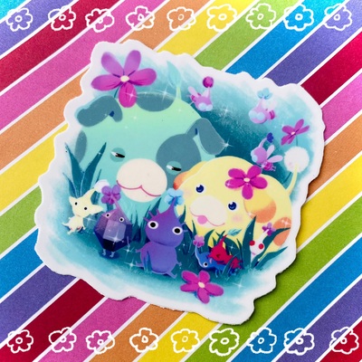 3 x 3 inch little guys sticker