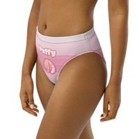 "Puffy Peach" High-Waisted Bikini Bottom - Thumbnail 1