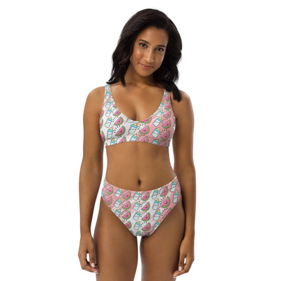 "watermelon milkers" recycled high-waisted bikini set ultra limited