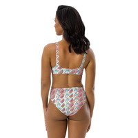"Watermelon Milkers" Recycled High-Waisted Bikini Set ULTRA LIMITED - Thumbnail 2