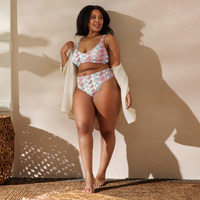 "Watermelon Milkers" Recycled High-Waisted Bikini Set ULTRA LIMITED - Thumbnail 4