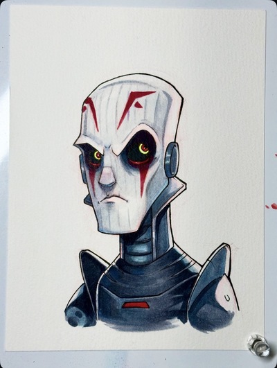 Grand Inquisitor Star Wars Day Sketch Original Art