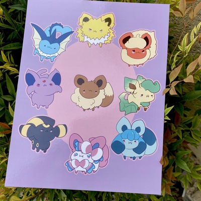 8.5 x 11 chubby creatures print