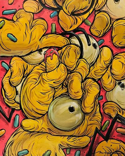 Painting by Moi Martos "Homer Unstructured study" 