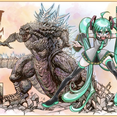 Godzilla miku 01