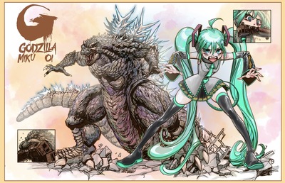 Godzilla Miku 01
