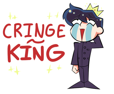 Nakamura-kun Cringe King 2'' Sticker