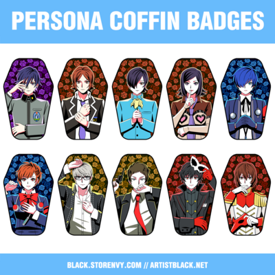 Persona Coffin Badges