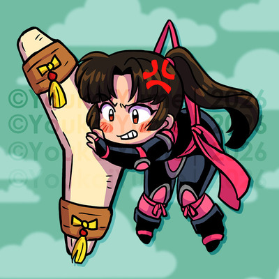 Dangling slayer keychain