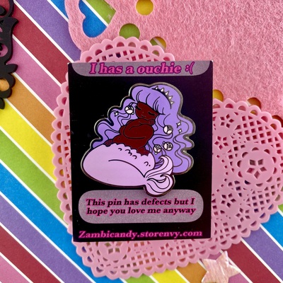 Defects only mermaid hard enamel pin last one 