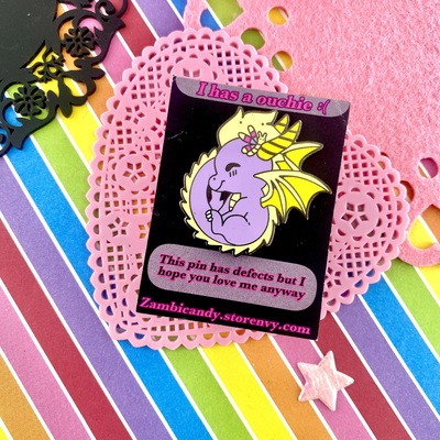 Defects only dragon hard enamel pin last one 