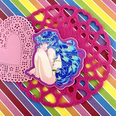 Invader hair sticker