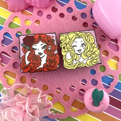 90s oaky and harl hard enamel pins