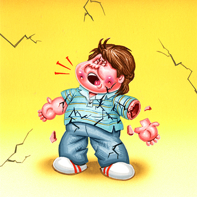 Jarring joey / rowdy rodney final art - horrorible kids - series 10 2026