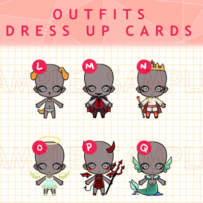 Danganronpa v3 dress up cards