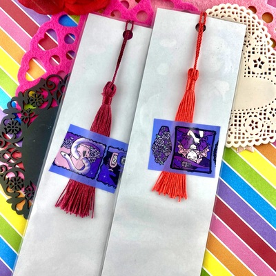 Violetta frames thin bookmark 
