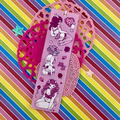 Lingerie thin bookmark 