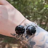 Barbed Wire Obsidian Cuff  - Thumbnail 1