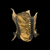 Gold Migration 3 piece wearable ceramic corset by: Nicole Moan  - Thumbnail 3