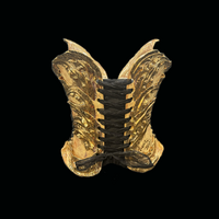 Gold Migration 3 piece wearable ceramic corset by: Nicole Moan  - Thumbnail 4