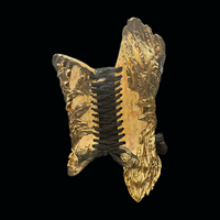 Gold Migration 3 piece wearable ceramic corset by: Nicole Moan  - Thumbnail 6
