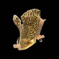 Gold Spindle 4 piece wearable ceramic corset by: Nicole Moan  - Thumbnail 1