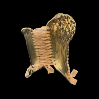 Gold Spindle 4 piece wearable ceramic corset by: Nicole Moan  - Thumbnail 6