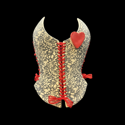 Street affair 4 piece wearable ceramic corset by: nicole moan 
