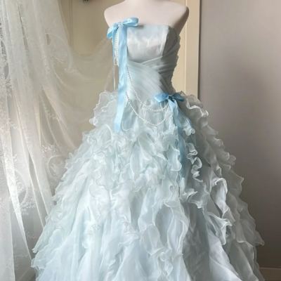 Unique a line ball gown party dresses long evening dress