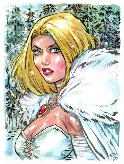White Queen Original Color Sketch