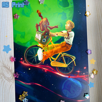 Project Hail Mary - Time Go Biking - A5 Print - Thumbnail 1