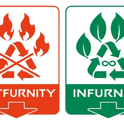 "furtopia" 2025 recycling mark sticker set