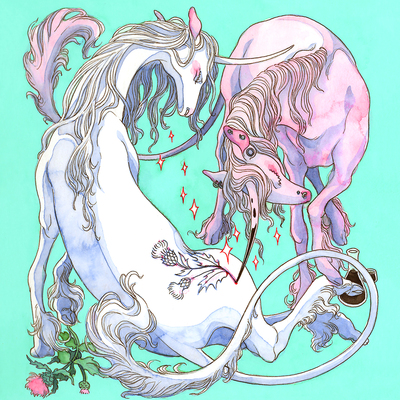 8.5x11 tattoonicorn print