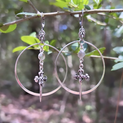 Labradorite crucifix 