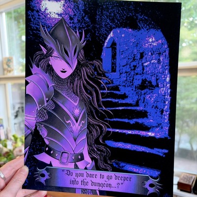 "deeper into the dungeon" 8 1/2 x 11" print - Thumbnail 1