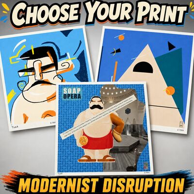 Choose your "modernist disruption" print — tuka art studio