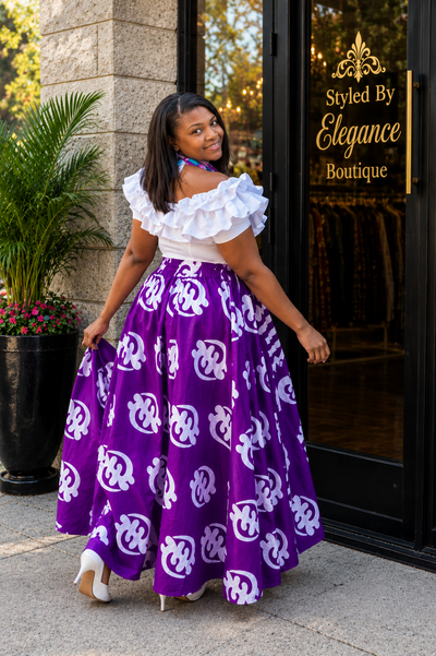 Royal Gye Nyame Maxi Skirt 