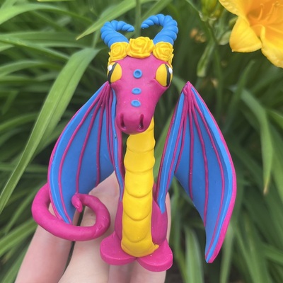 Celebration flower crown dragon