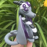Dark Plum Flower Crown Dragon - Thumbnail 1