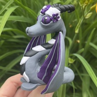 Dark Plum Flower Crown Dragon - Thumbnail 3