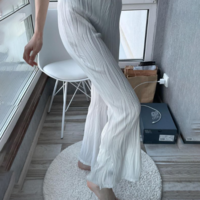 Temperament Striped Casual High Waisted Pants - Thumbnail 1
