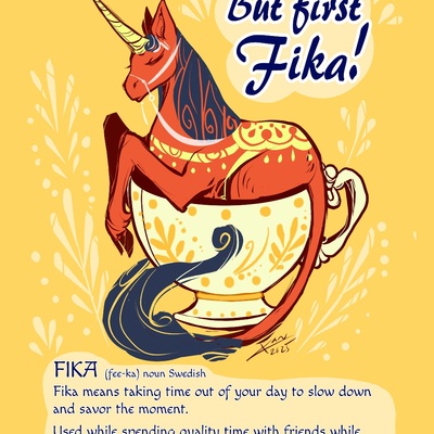 Dala unicorn prints