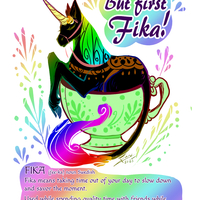 My cup of tea pride fika unicorn - Thumbnail 1
