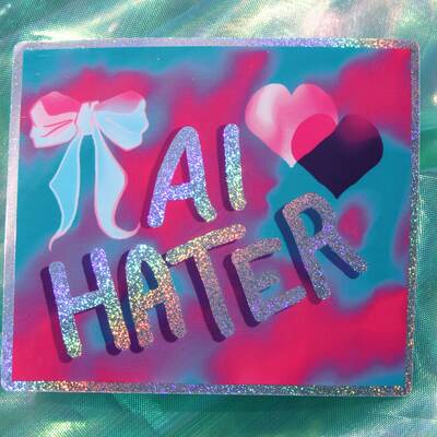 Ai hater sticker