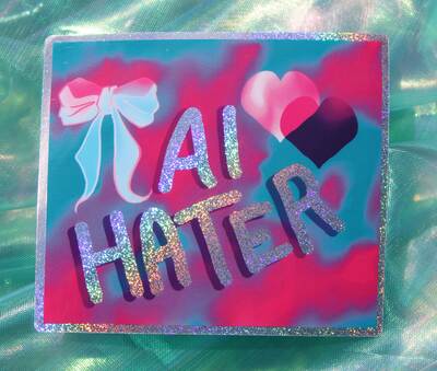 AI HATER sticker