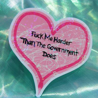 F*me like the government does sticker