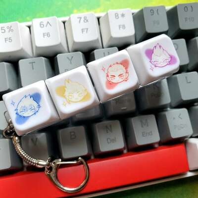 Ffxv lil guys keycap charm