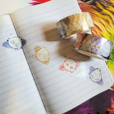 [DISCOUNTED] FFXV Lil Guys Clear Washi Tape