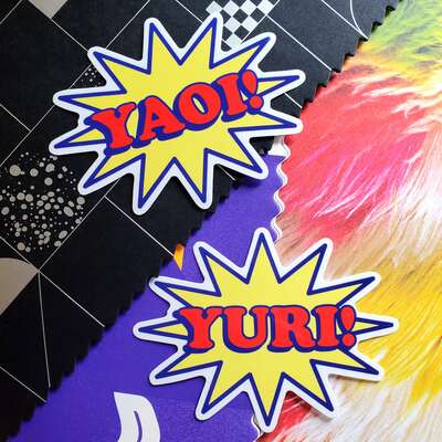 Yaoi & Yuri 4” Clear Stickers